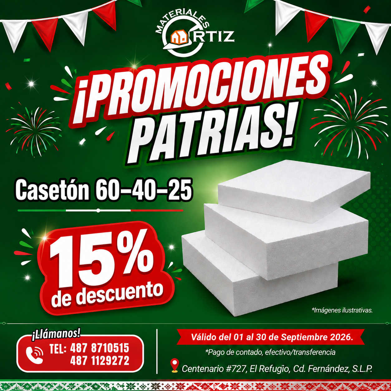 15% DE DESCUENTO CASETÓN 60-40-25